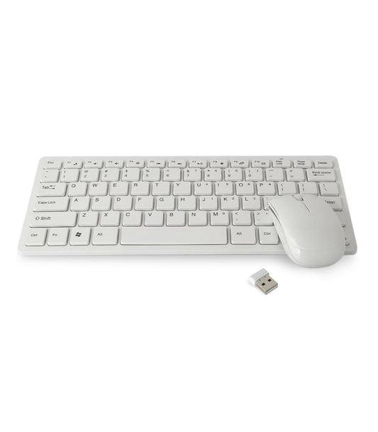 Kit Mini Keyboard blanco + Mouse